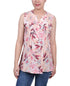 NY Collection Petite Sleeveless Pintucked Blouse